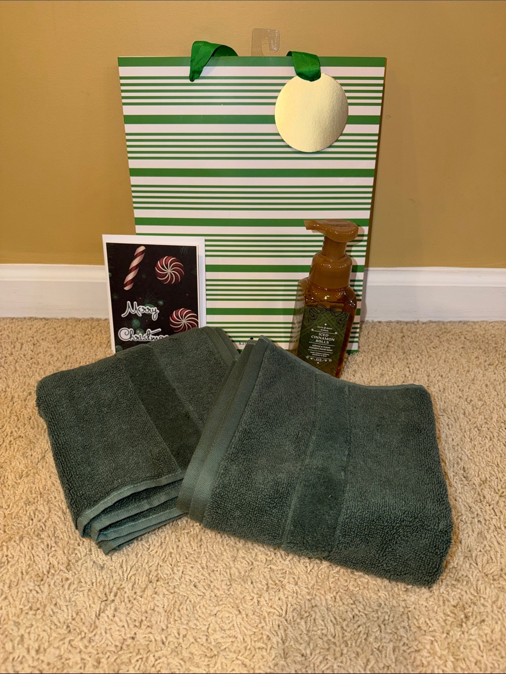Simply Vera Vera Wang Fern Green Cotton Hand Towels